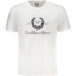 Gian Marco Venturi Mens Short Sleeved T-shirt White AU01419LINO-WHITE