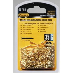 Σετ Καρφιά με Επίπεδη Κεφαλή 1.2x14mm 35g σε Χρυσό Χρώμα Bossram 683707