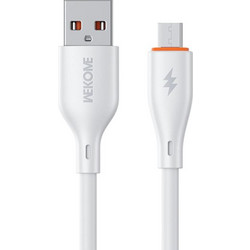 Καλώδιο Δεδομένων WK WDC-67m Kinkong 1m 12W PVC, Διεπαφή: USB σε Micro (Μαύρο) (Λευκό) (WK)