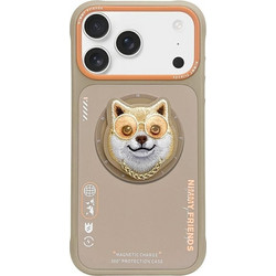 Θήκη Face Nimmy Apple iPhone 17 Pro Max Glasses Cool Dog MagSafe Beige