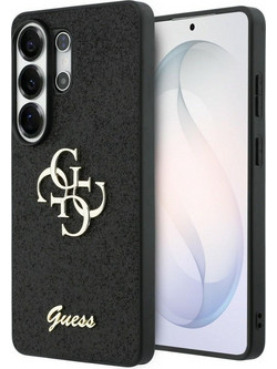Guess Fixed Glitter Big 4G Metal Logo Samsung Galaxy S26 Ultra Θήκη Κινητού Black