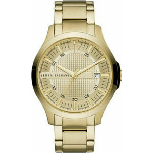 Armani Exchange Hampton Ανδρικό Ρολόι με Χρυσό Μεταλλικό Μπρασελέ AX2415 Armani Exchange Hampton Ανδρικό Ρολόι με Χρυσό Μεταλλικό Μπρασελέ AX2415