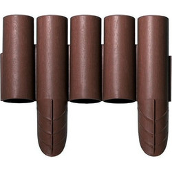 Prosperplast Φράχτης Κήπου Πλαστικός 2,35m x 25cm Σετ 8τμχ Καφέ