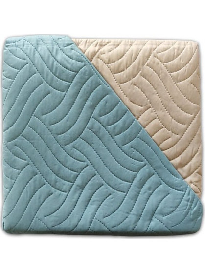 Κουβερλί Μονό Microfiber Διπλής Όψης Κύμα Γαρύφαλλο 160x240