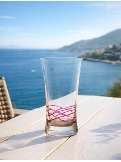 Ποτήρι Γυάλινο Μουράνο 500ml Fuchsia Dream 6 τεμαχίων Galifas 440241 - Galifas