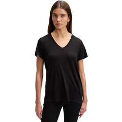 ΓΥΝΑΙΚΕΙΟ T-SHIRT LEE V NECK TEE - ΜΑΥΡΟ