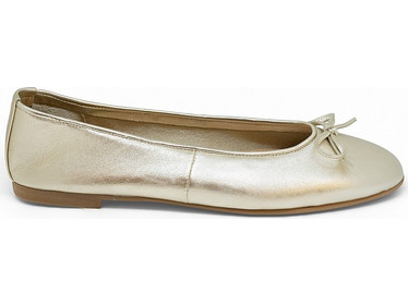 Bigshoes GA2137-06 Δερμάτινη Μπαλαρίνα Χρυσό