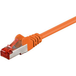 Goobay S/FTP Cat.6 Καλώδιο Δικτύου Ethernet 0.15m Orange 92457
