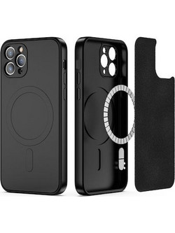 ΣΥΜΒΑΤΗ Σκληρή Θήκη Σιλικόνης Tech-Protect Magsafe για Apple iPhone 11 Pro Max - Black