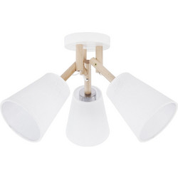 TK Lighting Vaio Τριπλό Σποτ με Ντουί E27 σε Λευκό Χρώμα Κωδικός: 665