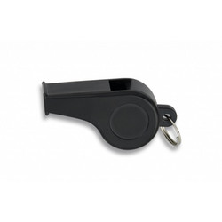 ΣΦΥΡΙΧΤΡΑ ΠΛΑΣΤΙΚΗ Black whistle. With ring. 4 cm, 33032