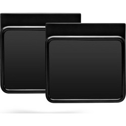 C-Racer σετ πλαϊνές βάσεις αριθμών Square universal για όλες τις μοτοσυκλέτες σε μαύρο χρώμα | C-Racer, Vintage Racing Square side number plates