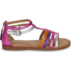 Geox Karly Παιδικά Πέδιλα για Κορίτσι Ροζ Χρυσά J7235D054AJC8025