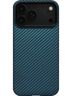 Pitaka Ultra-Slim Case for iPhone 17 Pro Blue/Grey Twill
