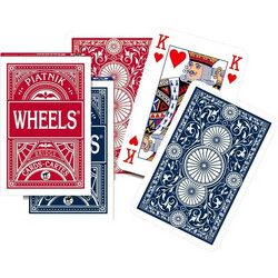 Piatnik - Wheels Bridge Size Playing Cards (Red Color)
