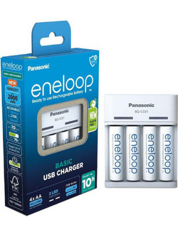 Panasonic Eneloop Basic BQ-CC61 + 4xAAA 800mAh
