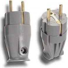 Supra LORAD Αρσενικό Τριπολικό Φις SW - EU S (SCHUKO) Grey Blister