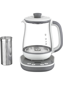 Tefal BJ551B10 Γυάλινος Βραστήρας 1.5lt με Ρύθμιση Θερμοκρασίας