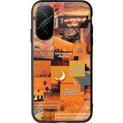 Aesthetic Orange Xiaomi Poco F7 5G Groove TPU (Tempered Glass και TPU)