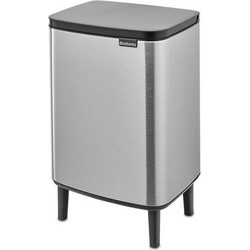 Brabantia Bo Small Hi Κάδος Απορριμμάτων Πλαστικός Ασημί 12lt 227264