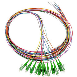 LC/APC Fiber Pigtail Set Colored 12x Singlemode G.657A2 2m, dataconnect (150916F)