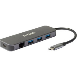 D-Link DUB-2334 USB Hub 3.0 με 4 Θύρες USB-A / USB-C / Ethernet