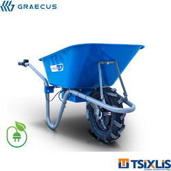 Καρότσι Μεταφοράς Κήπου 150kg Ηλεκτρικό GRAECUS K150E & Κινητήρας 500w