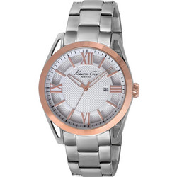 Kenneth Cole Ανδρικό Ρολόι με Ασημί Μεταλλικό Μπρασελέ IKC9373