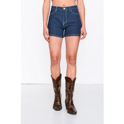 24COLOURS Denim Short Γυναικείo Σορτς Cotton/Polyester Regular Fit - Blue 60955