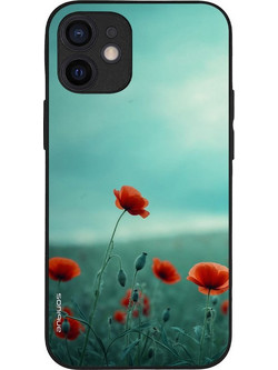 Sonique Sunset in Eden Series Θήκη (iPhone 12 mini) Scarlet Poppy