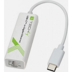 Techly USB31-ETGIGA Ενσύρματος Ethernet USB-C Αντάπτορας Δικτύου 1Gbps