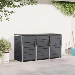 Αποθήκευση Κάδου Γυρίσματος for 3 Bins 240L Ανοξείδωτο Ατσάλι 3422241
