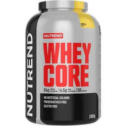 Nutrend Whey Core Vanilla Πρωτεΐνη Ορού Γάλακτος Χωρίς Γλουτένη 1.8kg