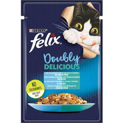 Purina Felix Sensations Jellies with Salmon & Trout in Jelly 4x85gr