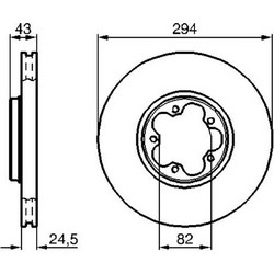Bosch Δισκόπλακα - 0 986 479 B29