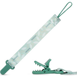 Baboo Textile Soother Holder κλιπ πιπίλας Peachy Keen 1 τμχ