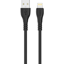 Sunix Καλώδιο Φόρτισης USB A σε Lightning 3A 1m - Μαύρο