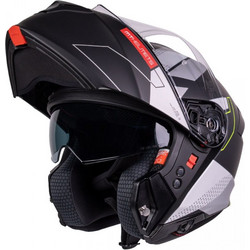 MT Genesis SV Talo Matt Black Grey Κράνος Μηχανής Flip-Up 1650gr