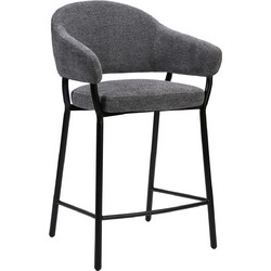 Σκαμπό Duke 65 Ύφασμα Γκρι 57 x 56 x 95