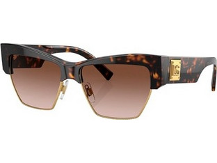 Dolce & Gabbana DG4415 502/13 Γυναικεία Γυαλιά Ηλίου Τετράγωνα Κοκάλινα Ταρταρούγα με Καφέ Degradee Φακό