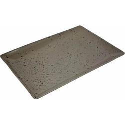 Πορσελάνινη ορθογώνια πιατέλα Premium Space Grey 31X21 cm Ankor 8255-10