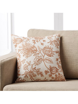 Μαξιλαροθήκη Κεντημένη 43x43cm Apple Pink Gofis Home