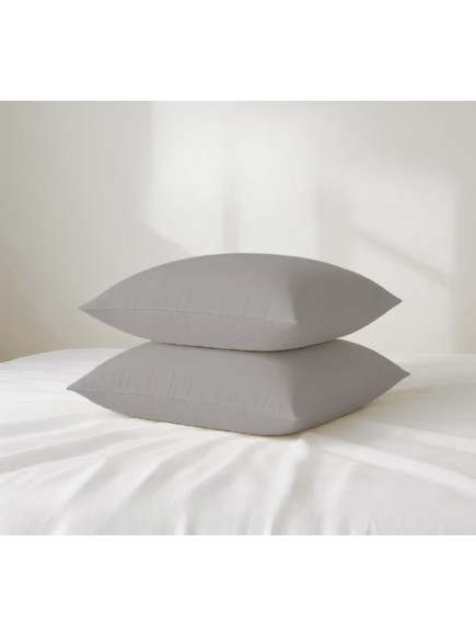 Μαξιλαροθήκες Μονόχρωμες Σχ.Rainbow 52x72cm poly/cotton 144 Κλωστών Grey Flamingo