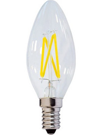 OPTONICA LED λάμπα Candle C35 Filament 1471, 4W, 4500K, E14, 400lm