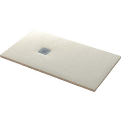 Sanitec A412 Ντουζιέρα Flat Stone Karisto 90x90 | Ανάγλυφη Α412-29-Ocra