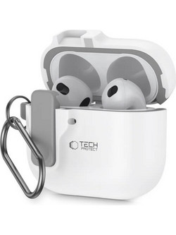 Θήκη Tech-Protect Slim Hook Apple Airpods 4/5 white