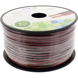 Καλώδιο Ηχείου Well 100m 2x0.50mm2 CCA Μαύρο/κόκκινο LSP-CCA0.50BR-100-WL