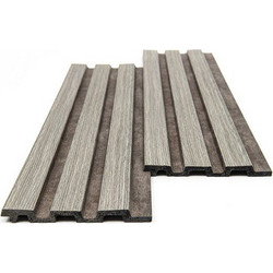 PS PANEL ΜΕ 3D ΠΗΧΑΚΙΑ 02/116 PIANO 12/122/2900mm GREY OAK/RUST NewPlan