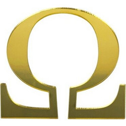 ΜΟΝΟΓΡΑΜΜΑ ΠΛΕΞΙΓΚΛΑΣ 10CM ΧΡΥΣΟ (ΩΜΕΓΑ)