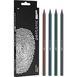 Μολύβια Pentonic Skin Feel Pencil 8τμχ 2B σε 4 παστέλ αποχρώσεις 12490056
